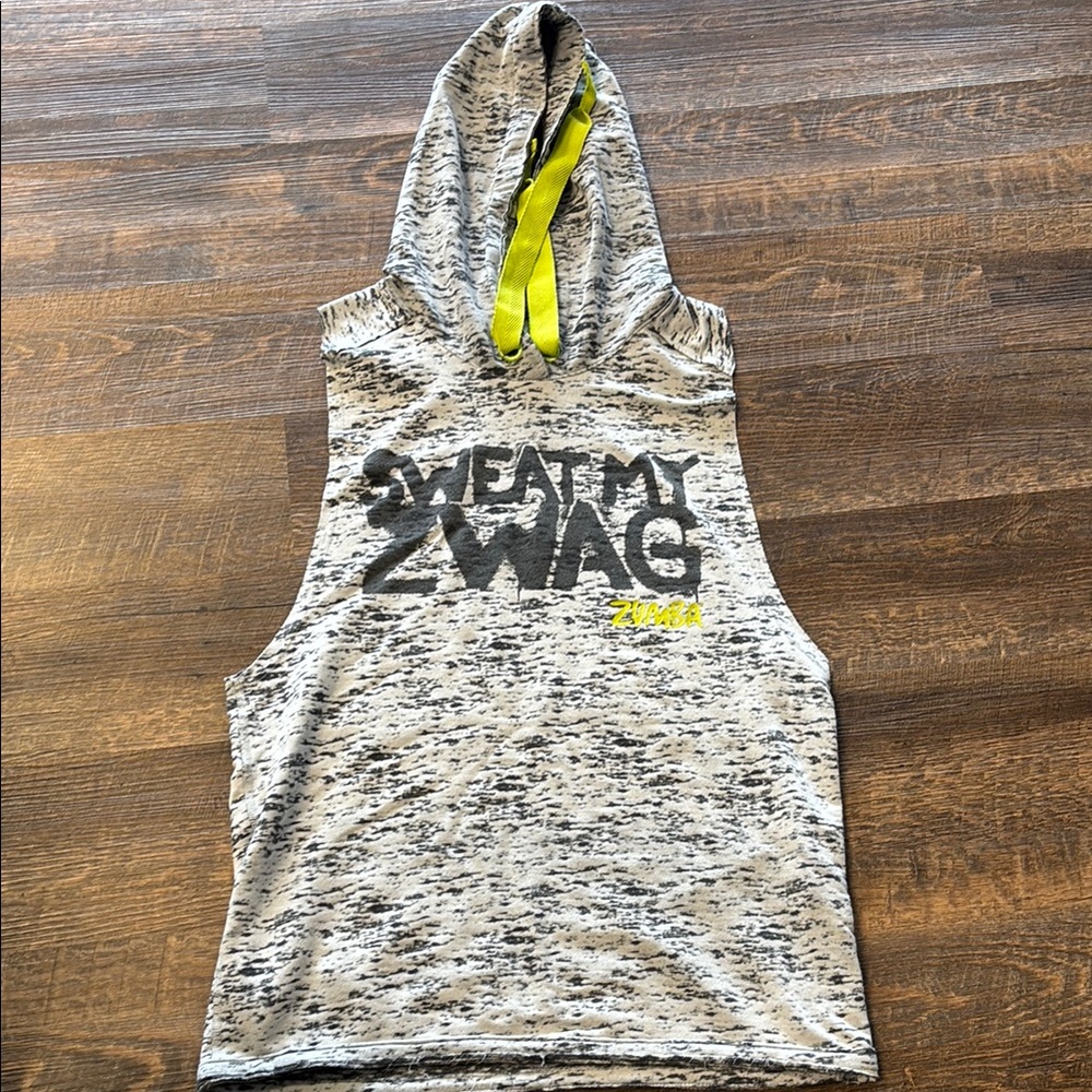 Zumba Gray Sleeveless Hoodie